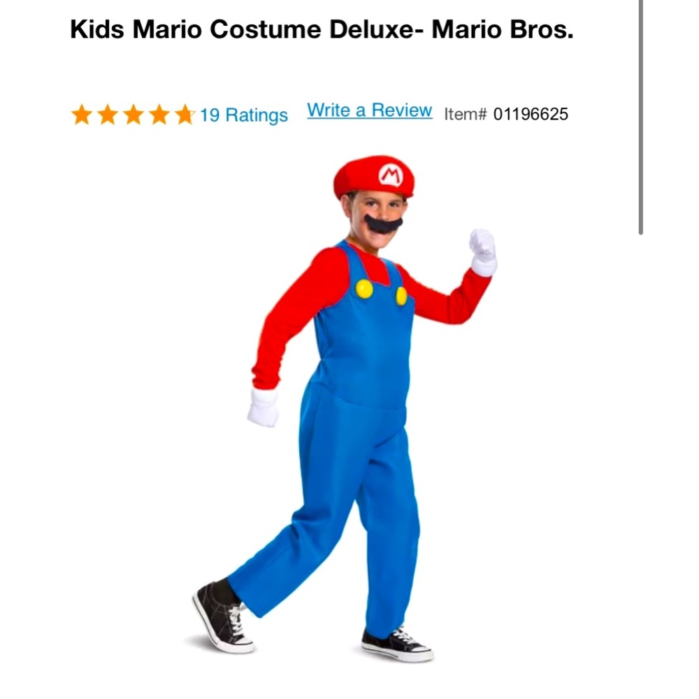 COPY - ✨New✨ Size: Youth Medium | Size: 8 | Mario costume